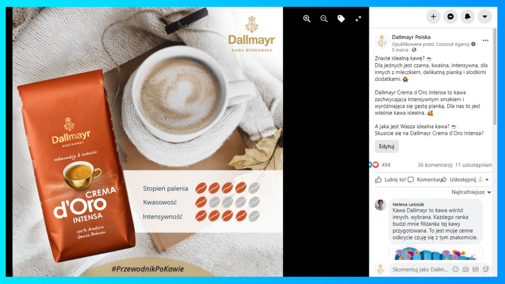 Case study - seria postów merytorycznych na Facebooku
