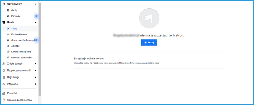 Jak połączyć stronę na facebooku z menedżerem firmy?