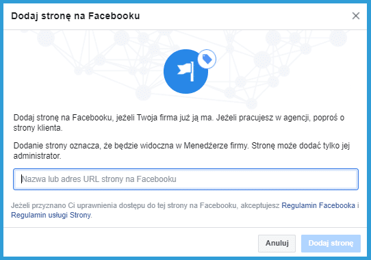 Jak dodać Fanpage do Menedżera Firmy na Facebooku