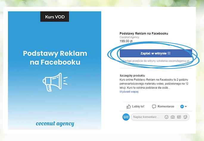 Katalog produktów na Facebooku