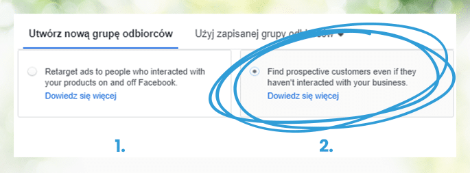 Sklep na Facebooku i Reklamy Katalogowe - Tworzenie grup odbiorców