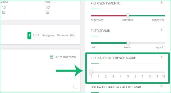 Brand24 - wskaźnik Influence Score