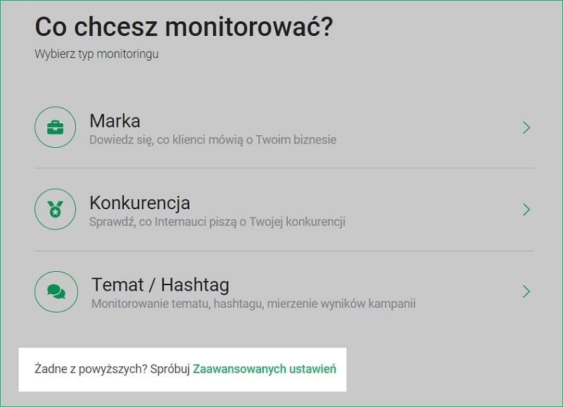 Rozbudowany kreator w Brand24