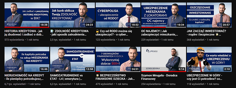 YouTube - przykład wykorzystania w branży finansowej