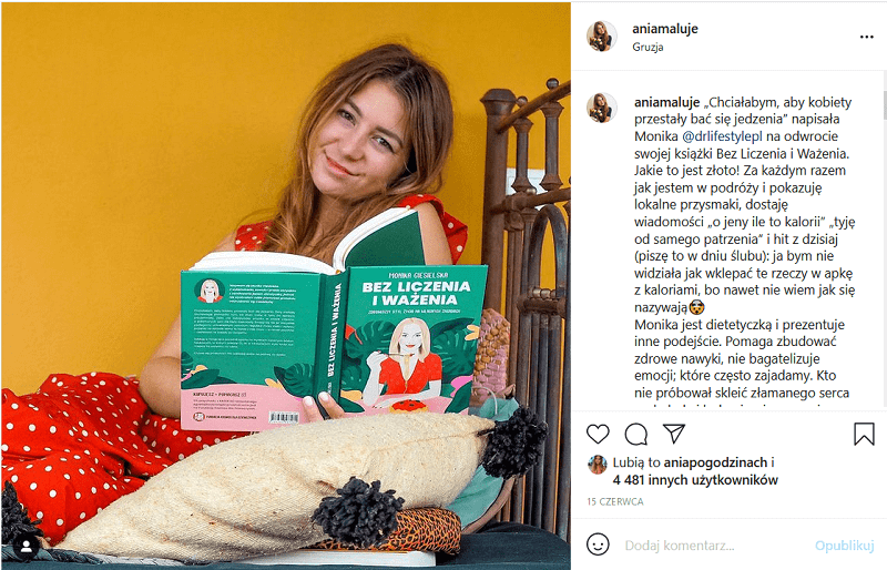 Influencer marketing na Instagramie.