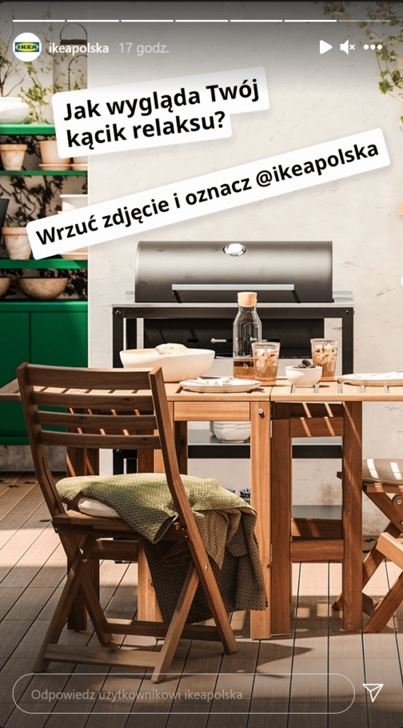 Udostępnianie Stories fanów