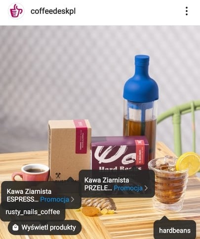 Oznaczanie produktów na Instagramie.