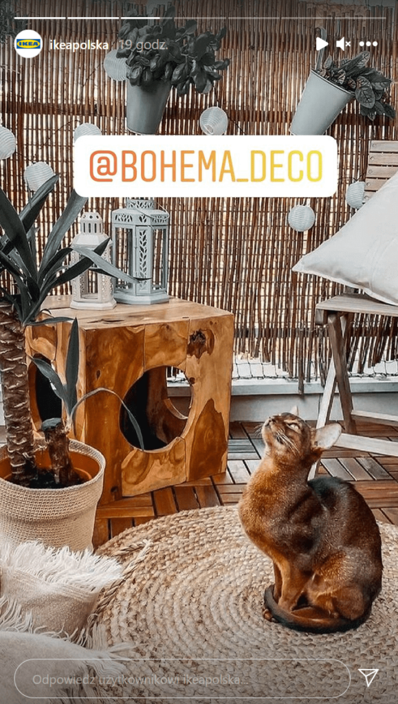 Udostępnianie Stories fanów