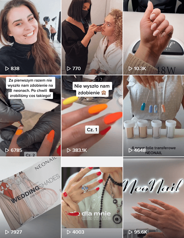Branża beauty na Tik Tok.