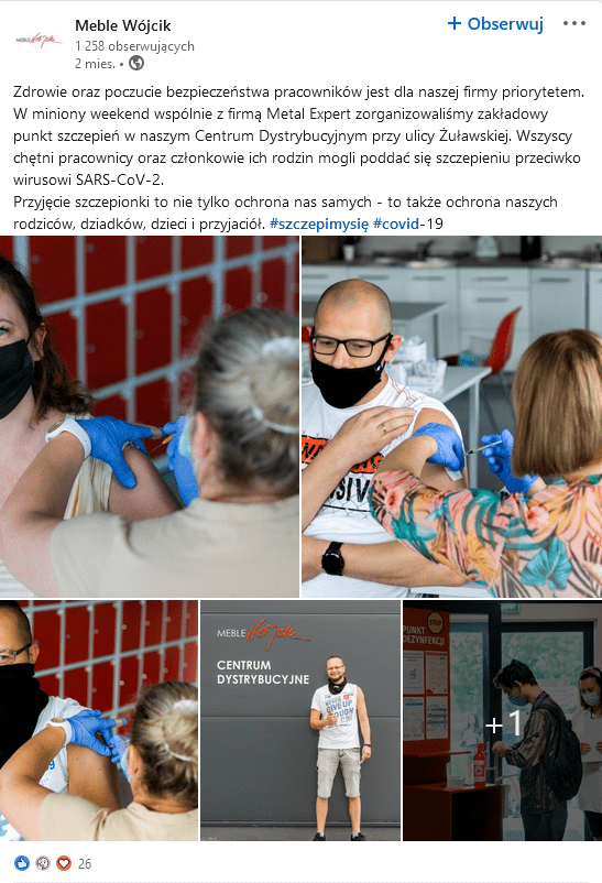 Szkolenie social media dla marki meblarskiej.