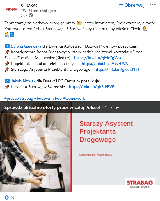 Branża budowlana - rekrutacje w social media.