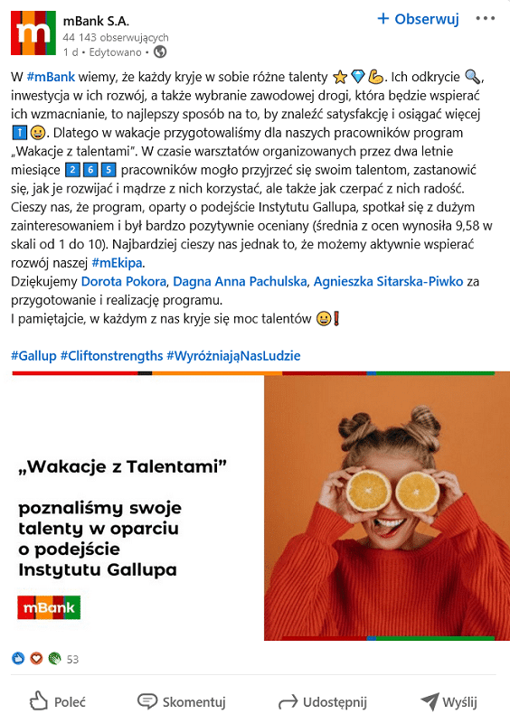 Branża finansów na LinkedIn
