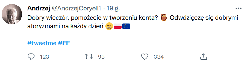 Posty na Twitterze - Follow Friday