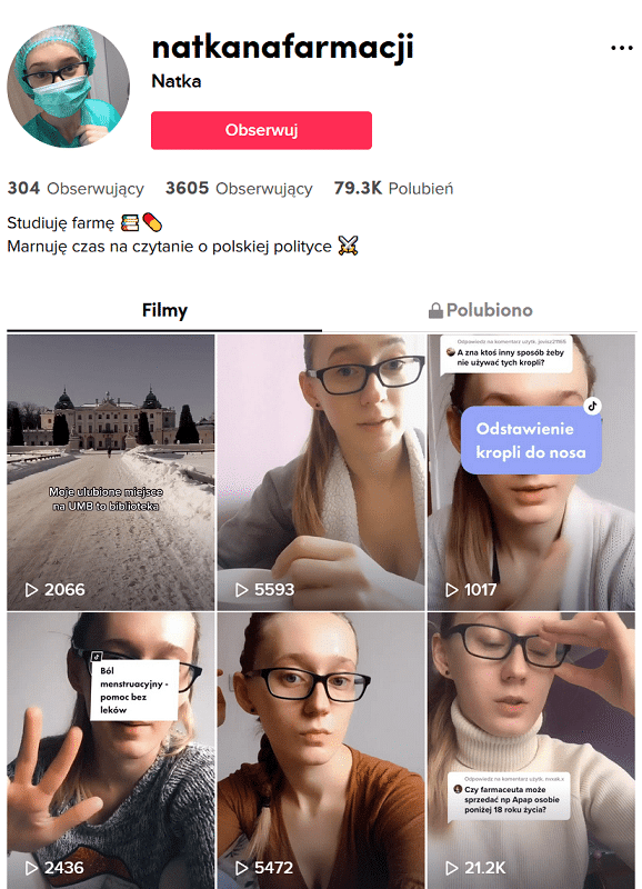 Apteka na TikToku - edukacja