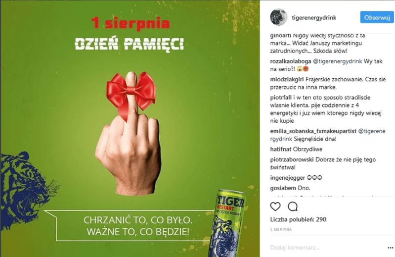 Tiger – kryzys w social mediach.