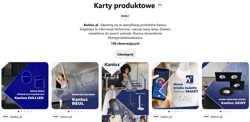 Tworzenie tablic tematycznych w profilu marki na Pintereście