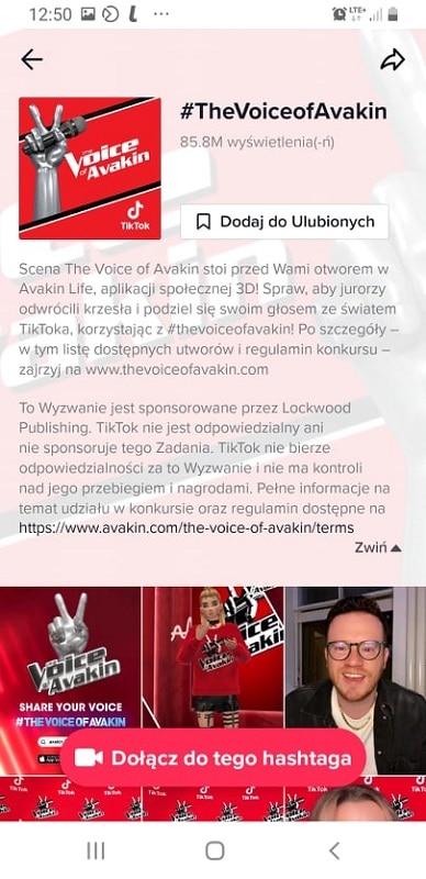 Branded hashtag challenge na TikToku
