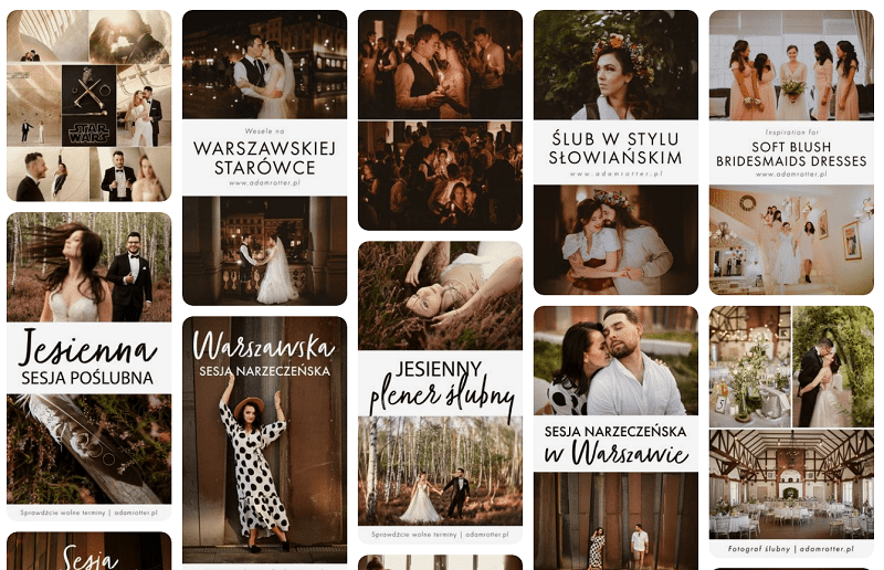 Branża ślubna na Pintereście