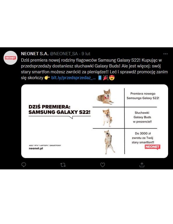 Powielanie treści - branża elektroniczna na Twitterze