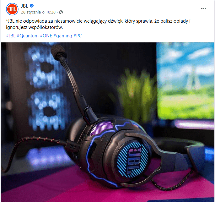 Korzyści produktów w social media branża elektroniczna