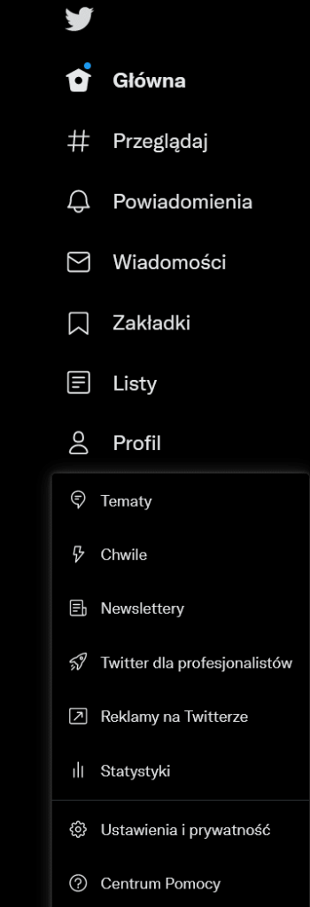 Panel reklamowy na Twitterze.