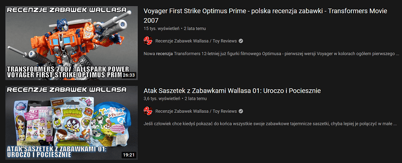 Branża zabawek na YouTube - recenzje zabawek