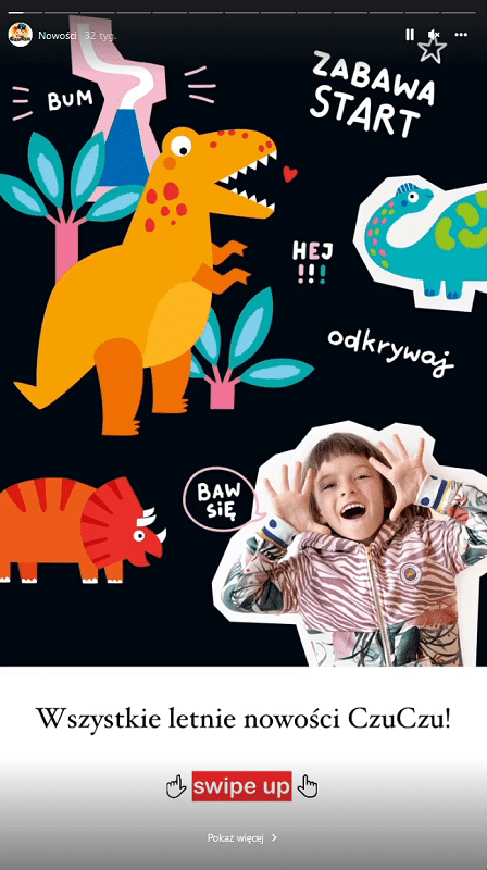 Branża zabawek na Instagramie - Insta Stories