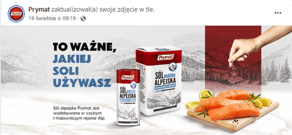 Zdjęcie w tle marki Prymat a na nim sól himalajska