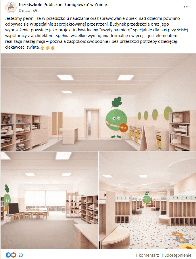 Autopromocja przedszkola w social mediach