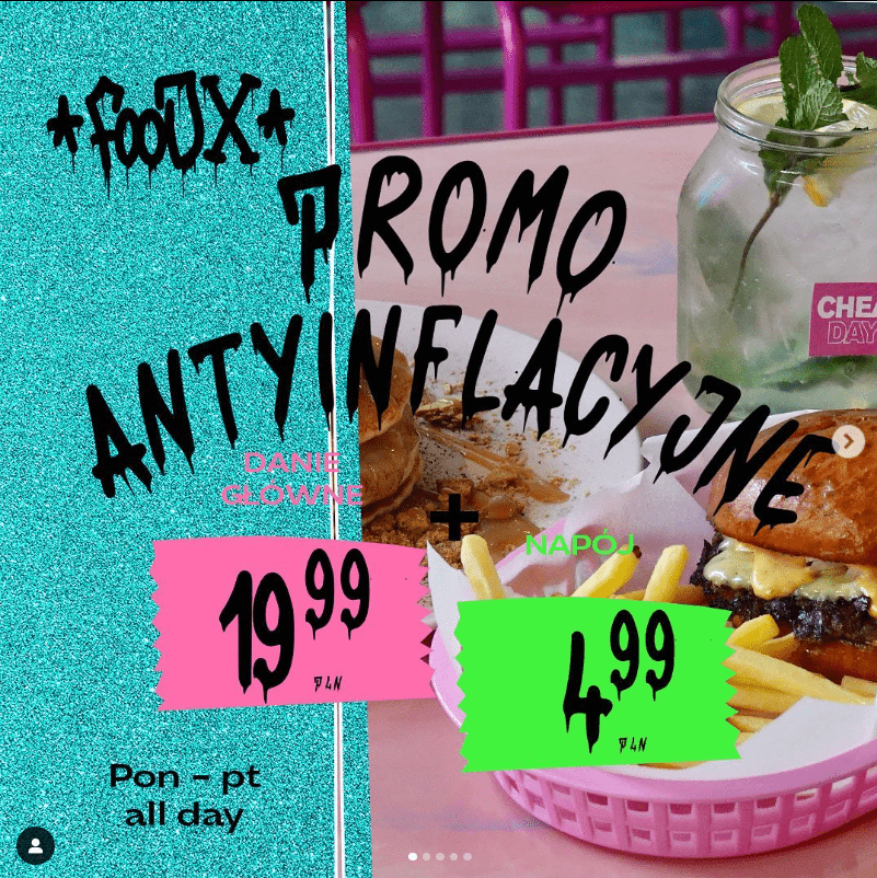 Mr Pancake – grafika reklamowa z ofertą promocyjną.